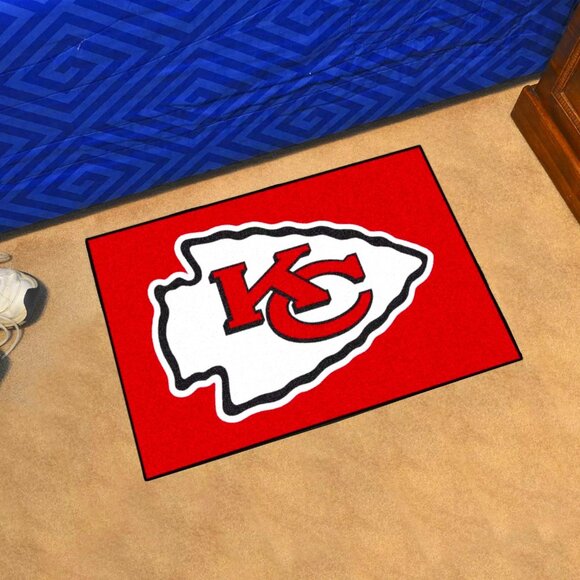 Kansas City Chiefs Doormat Mat Area Rug Bath Inside/Outside Rug - Picture 1 of 1